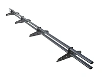 Снегозадержатель трубчатый плоскоовальный Русский рубеж 20х40 мм L-3 м 4 опоры для металлочерепицы RAL 6005