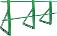 Ограждение кровли ТЕКТА для фальцевой кровли H-600 d-25 (круг) RAL 6005