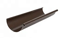Желоб водосточный AQUASYSTEM покрытие PURAL, темно-коричневый RR 32 D 125/90 мм длина 3 м