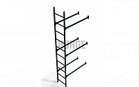 Фасадная лестница Borge нижняя секция 2,7 м RAL 6005