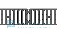 Решетка чугунная щелевая DN100 500/147/25 18/120 кл. D400 кН