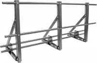 Ограждение кровли со снегозадержателем ТЕКТА для фальцевой кровли H-600 d-25 (круг) RAL 7004
