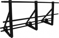 Ограждение кровли со снегозадержателем ТЕКТА для фальцевой кровли H-600 d-25 (круг) RAL 9005