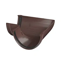 ТН ПВХ угол желоба 90°, Коричневый RAL 8017