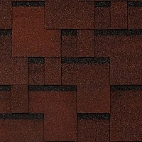 Гибкая черепица однослойная Tegola Top Shingle ФУТУРО Красный