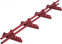 Снегозадержатель трубчатый ROOFSYSTEMS серия ELITE 40*20 (овал) NEXT 3 метра универсальный RAL 3011