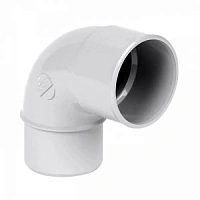 Nicoll (LG16) Отвод (колено) трубы 67° универсальный, Белый