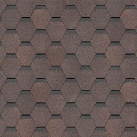 Гибкая черепица однослойная Docke Europa Карат Коричневый