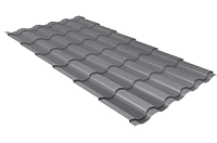 Металлочерепица Grand Line Kredo 0,45 мм Drap RAL 7004 (серый)