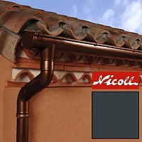 Пластиковый водосток Nicoll LG 25 125/80 Антрацит RAL 7016