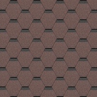 Гибкая черепица однослойная Docke Europa Карат Красный