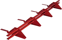 Снегозадержатель трубчатый ROOFSYSTEMS серия PRESTIGE ZN 45*25 (овал) 3 метра для композитной черепицы RAL 3005