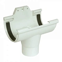 Nicoll (LG25) Воронка желоба на уплотнителях 125 мм, Белый