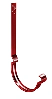 Крюк длинный из стальной полосы Grand Line 125/90 мм RAL 3011 - коричнево-красный