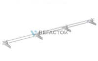Снегозадержатель трубчатый Vegastok VegaLux 25x45 (овал) 3 м универсальный RAL 7004