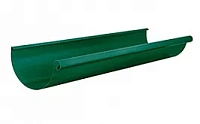 Желоб водосточный AQUASYSTEM покрытие PURAL, зеленый RAL 6005 D 125/90 мм длина 3 м