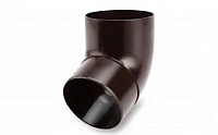 Galeco PVC 124 Колено 80мм 67° ПВХ, RAL 8019 - темно-коричневый