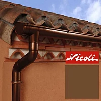 Пластиковый водосток Nicoll LG 25 125/80 Терракота RAL 8003