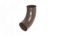 Колено трубы универсальное AQUASYSTEM покрытие PURAL, 72 градуса темно-коричневый RR 32 D 150/100 мм