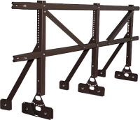 Ограждение кровли ROOFSYSTEMS PRESTIGE для фальцевой кровли H-1200 (овал) RAL 8019