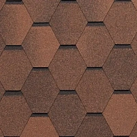 Гибкая черепица однослойная Tegola Nordland НОРДИК Коричневый с отливом