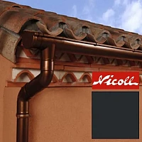 Пластиковый водосток Nicoll LG 25 125/80 Черный RAL 9011