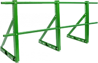 Ограждение кровли ТЕКТА для фальцевой кровли H-600 d-25 (круг) RAL 6002