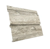 Металлический Квадро брус Grand Line Print Premium (Россия) 0,45 мм Silver Wood