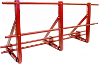 Ограждение кровли со снегозадержателем ТЕКТА для фальцевой кровли H-600 d-25 (круг) RAL 3009