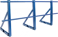 Ограждение кровли ТЕКТА для фальцевой кровли H-600 d-25 (круг) RAL 5005