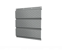 Софит металлический с полной перфорацией Grand Line Satin 140 г/м2 RAL 7004
