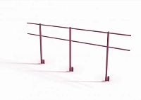 Парапетное ограждение для кровли Эконом 600мм RAL 3005