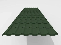 Металлочерепица Interprofil 0,52 Стальной Бархат RAL 6005 (зеленый)