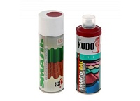 Эмаль аэрозоль KUDO для металлочерепицы 520мл. RAL 7024 (т-серый)