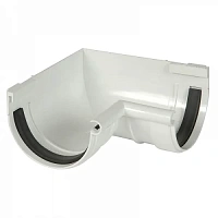 Nicoll (LG25) Угол желоба 90° внут. (уплотнителях) 125 мм, Белый