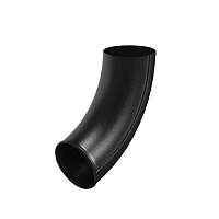 Отвод трубы AQUASYSTEM покрытие PURAL MATT, чёрный RR 33 D 150/100 мм