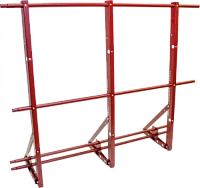 Ограждение кровли со снегозадержателем ТЕКТА для фальцевой кровли H-1200 d-25 (круг) EURO RAL 3009