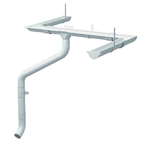 Металлический водосток Interprofil 125/90 Полиэстер RAL 9003 (Белый)