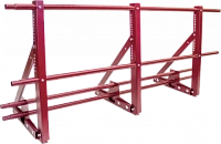 Ограждение кровли со снегозадержателем ТЕКТА для фальцевой кровли H-900 d-25 (круг) RAL 3003