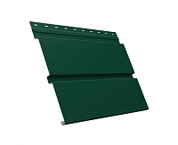Софит металлический с перфорацией Квадро брус Grand Line Satin 140 г/м2 RAL 6005