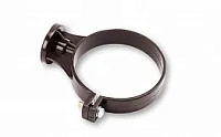 Galeco PVC 124 Хомут 80мм для трубы ПВХ, RAL 8019 - темно-коричневый