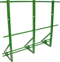 Ограждение кровли со снегозадержателем ТЕКТА H-1200 d-25 (круг) EURO RAL 6002