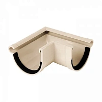 Nicoll (LG16) Угол желоба 90° внеш. (уплотнителях) 75 мм, Бежевый