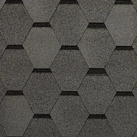 Гибкая черепица однослойная Tegola Top Shingle СМАЛЬТО Серый