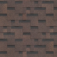 Гибкая черепица однослойная Docke Europa Матрица Коричневый