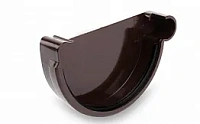 Galeco PVC 152 Заглушка правая для желоба 130мм ПВХ, RAL 8019 - темно-коричневый