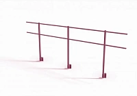 Парапетное ограждение для кровли Эконом 900мм RAL 3005