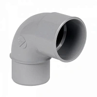 Nicoll (LG16) Отвод (колено) трубы 67° универсальный, Серый