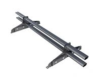 Снегозадержатель трубчатый овальный Русский Рубеж 20х40мм L-1,5 м 2 опоры для фальцевой кровли RAL 8004