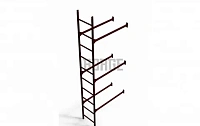 Фасадная лестница Borge нижняя секция 2,7 м RAL 3005